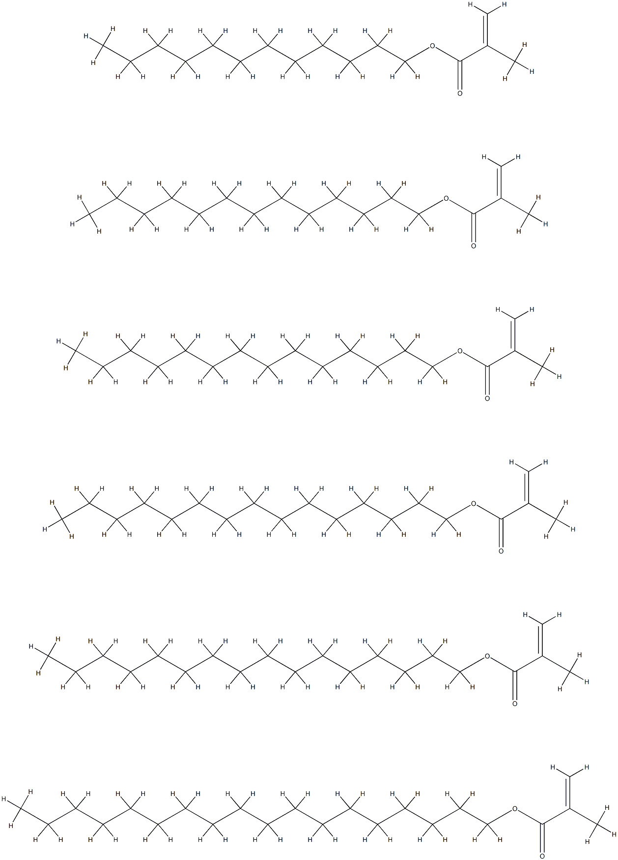 2-Propenoic acid, 2-methyl-, dodecyl ester, polymer with hexadecyl 2-methyl-2-propenoate, octadecyl 2-methyl-2-propenoate, pentadecyl 2-methyl-2-propenoate, tetradecyl 2-methyl-2-propenoate and tridecyl 2-methyl-2-propenoate Structure