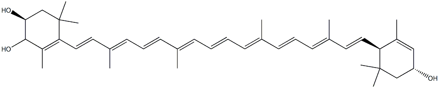 (3S,3'R)-β,ε-Carotene-3,3',4-triol Structure
