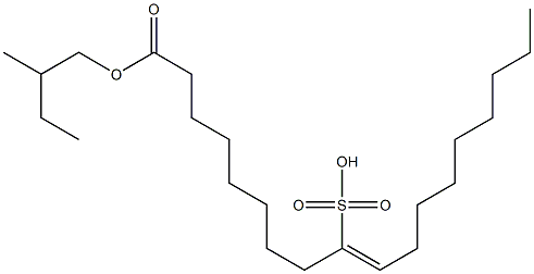 9-Octadecenoic acid, 9-sulfo-, 1-(branched and linear pentyl) esters Structure