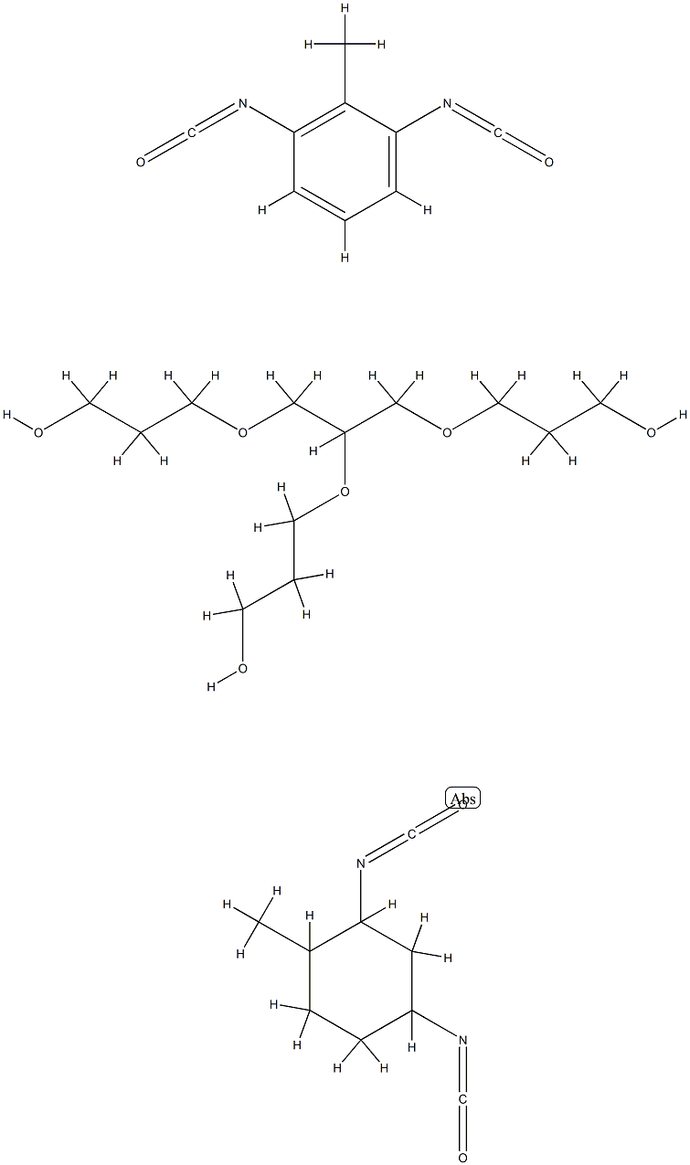 Polyoxy(methyl-1,2-ethanediyl), .alpha.,.alpha.,.alpha.-1,2,3-propanetriyltris.omega.-hydroxy-, polymer with 1,3-diisocyanato-2-methylbenzene and 2,4-diisocyanato-1-methylbenzene Structure