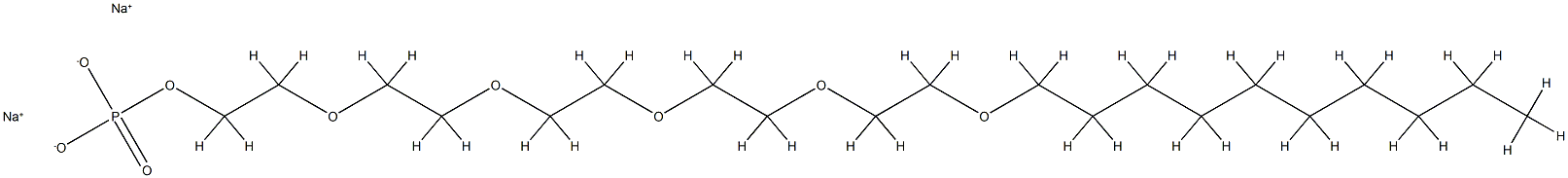 인산3,6,9,12,15-펜타옥사펜타코산-1-일디나트륨염 구조식 이미지