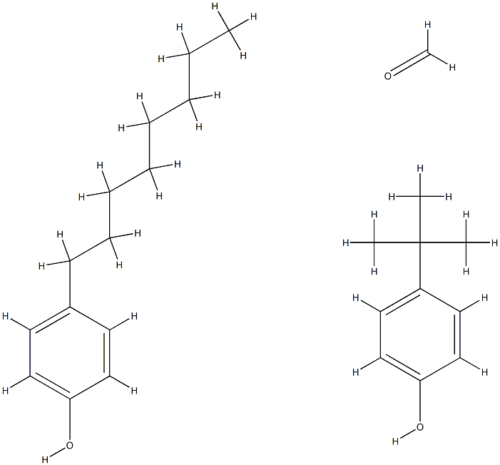 포름알데히드,4-(1,1-디메틸에틸)페놀및4-옥틸페놀중합체 구조식 이미지