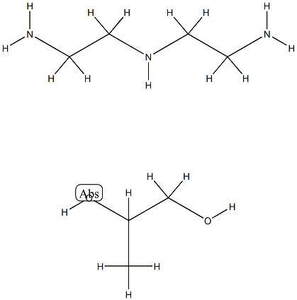 1,2-프로판디올,N-(2-아미노에틸)-1,2-에탄디아민중합체 구조식 이미지