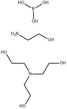 Boric acid (H3BO3), reaction products with ethanolamine and triethanolamine 구조식 이미지