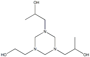 α,α'-Dimethyl-1,3,5-triazine-1,3,5(2H,4H,6H)-triethanol 구조식 이미지