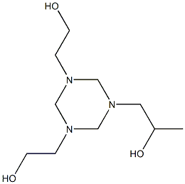 α-Methyl-1,3,5-triazine-1,3,5(2H,4H,6H)-triethanol 구조식 이미지