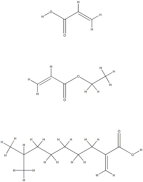 2-Propenoic acid, polymer with ethyl 2-propenoate and isooctyl 2-propenoate 구조식 이미지