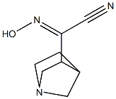 1-Azabicyclo[2.2.1]heptane-3-acetonitrile,alpha-(hydroxyimino)-(9CI) Structure