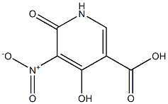 3-Pyridinecarboxylicacid,1,6-dihydro-4-hydroxy-5-nitro-6-oxo-(9CI) 구조식 이미지