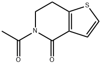 5-Acetyl-6,7-dihydrothieno[3,2-c]pyridin-4(5H)-one Structure