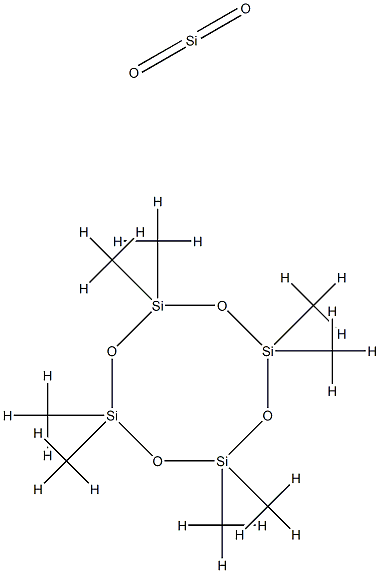 옥타메틸사이클로테트라실록산, 규소와의 반응 생성물 구조식 이미지