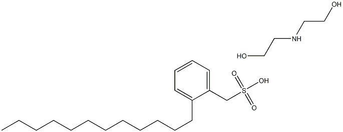 dodecyl toluenesulphonate, compound with 2,2'-iminodiethanol (1:1) Structure