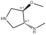 3-Pyrrolidinamine,4-methoxy-N-methyl-,(3R,4R)-rel-(9CI) 구조식 이미지