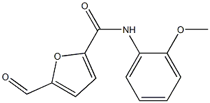 2-Furancarboxamide,5-formyl-N-(2-methoxyphenyl)-(9CI) 구조식 이미지
