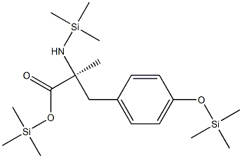 alpha-Methyltyrosine trisItrimethylsilyl) 구조식 이미지
