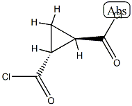 1,2-Cyclopropanedicarbonyl dichloride, (1R,2R)-rel- (9CI) Structure