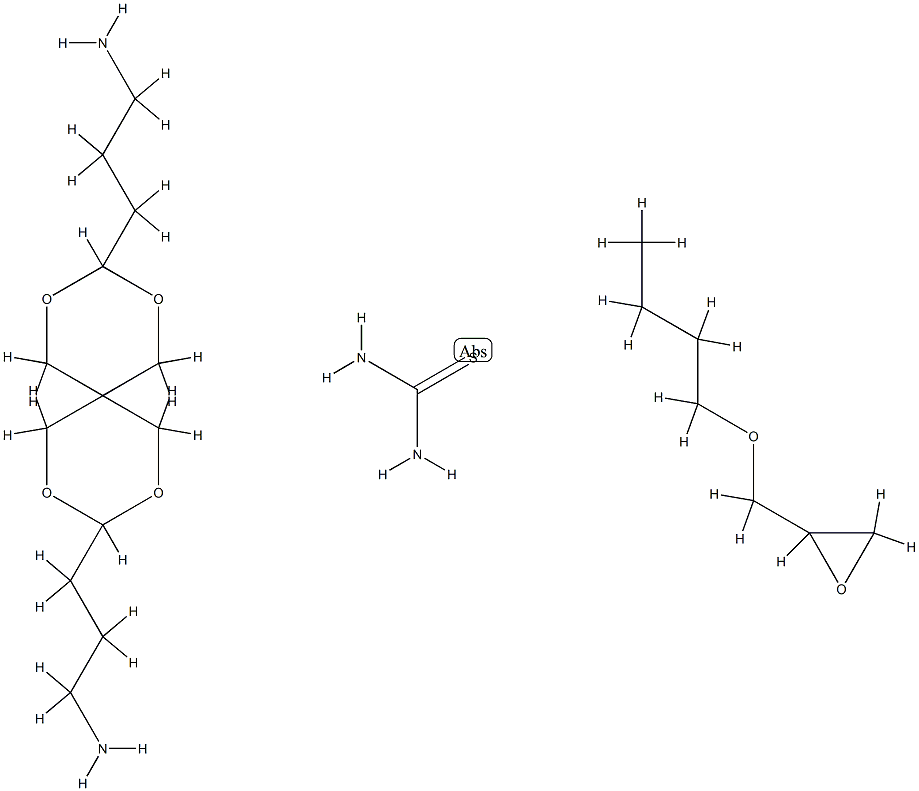 Thiourea, reaction products with Bu glycidyl ether and 2,4,8,10-tetraoxaspiro[5.5]undecane-3,9-dipropanamine 구조식 이미지