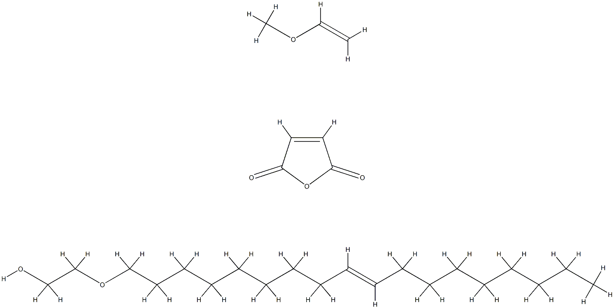 2,5-Furandione, polymer with methoxyethene, ester with .alpha.-(9Z)-9-octadecenyl-.omega.-hydroxypoly(oxy-1,2-ethanediyl), ammonium salt Structure
