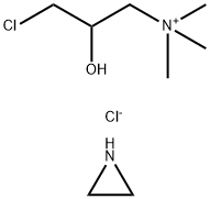 1-Propanaminium, 3-chloro-2-hydroxy-N,N,N-trimethyl-, chloride, reaction products with polyethylenimine 구조식 이미지