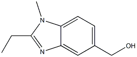 1H-Benzimidazole-5-methanol,2-ethyl-1-methyl-(9CI) 구조식 이미지