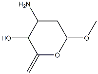 Hex-5-enopyranoside, methyl 3-amino-2,3,6-trideoxy- (9CI) Structure