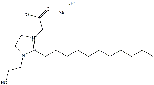 sodium 1-(carboxymethyl)-4,5-dihydro-1(or 3)-(2-hydroxyethyl)-2-undecyl-1H-imidazolium hydroxide  Structure