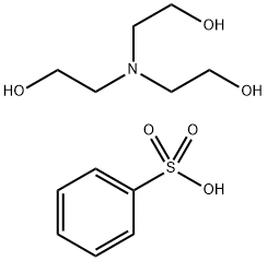 Benzenesulfonic acid, mono-C12-18 alkyl derivs., compds. with triethanolamine 구조식 이미지