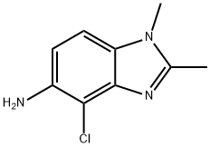 1H-Benzimidazol-5-amine,4-chloro-1,2-dimethyl-(9CI) 구조식 이미지