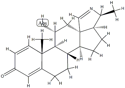 11α-Hydroxy-23-norconanine-1,4,18(22)-trien-3-one 구조식 이미지