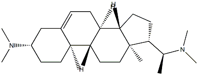 (20S)-3β,20-Bis(dimethylamino)pregna-5-ene Structure