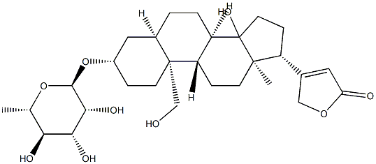 칸노제놀-3-O-알파-L-람노시드 구조식 이미지
