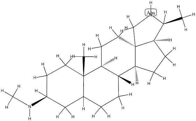 3β-(Methylamino)-23-norconanine Structure