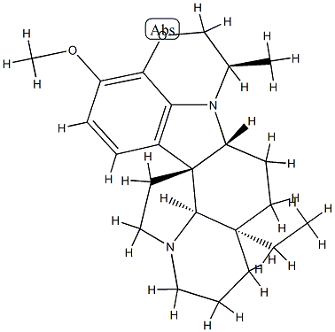 21-데옥시-16-메톡시-22α-메틸-4,25-세쿠브스큐리네르반 구조식 이미지