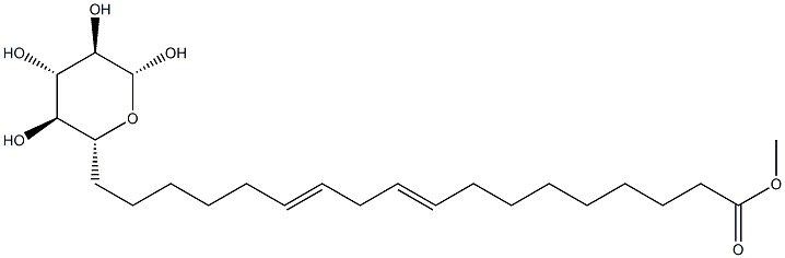 β-D-Glucopyranose 6-[(9Z,12Z)-9,12-octadecadienoate] 구조식 이미지