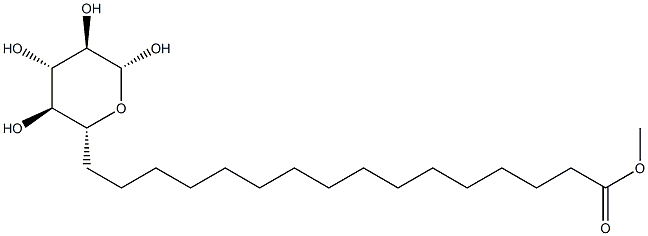 β-D-Glucopyranose 6-palmitate 구조식 이미지