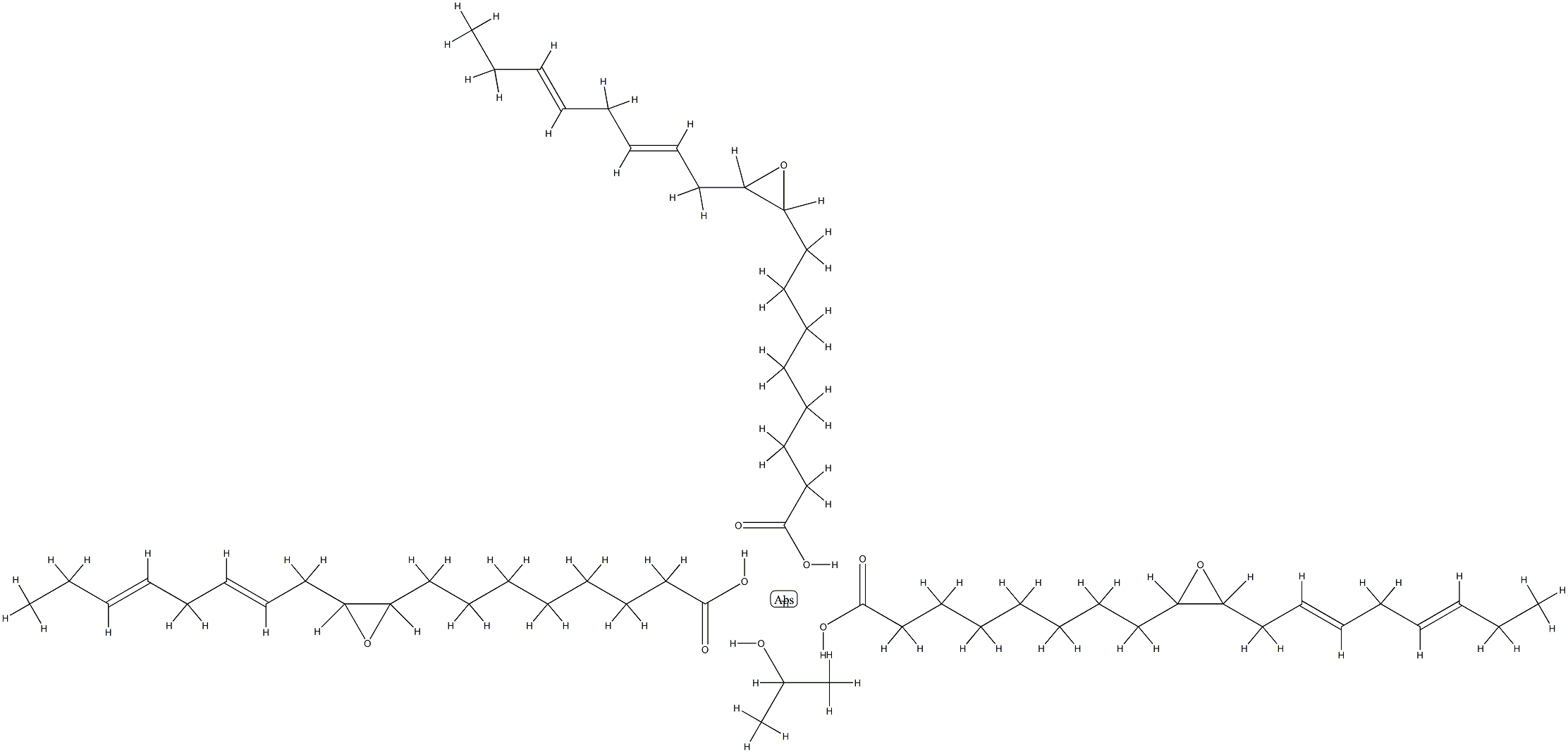 tris[8-[2-(octa-2,5-dien-1-yl)oxiranyl]octanoato-O1](propan-2-olato)titanium 구조식 이미지