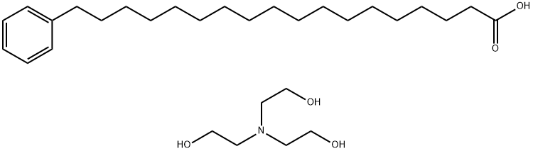 18-phenyloctadecanoic acid, compound with 2,2',2''-nitrilotriethanol (1:1)  Structure