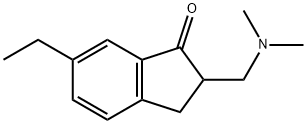 1H-Inden-1-one,2-[(dimethylamino)methyl]-6-ethyl-2,3-dihydro-(9CI) 구조식 이미지