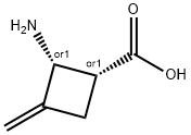 Cyclobutanecarboxylic acid, 2-amino-3-methylene-, (1R,2R)-rel- (9CI) 구조식 이미지