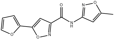 3-Isoxazolecarboxamide,5-(2-furanyl)-N-(5-methyl-3-isoxazolyl)-(9CI) 구조식 이미지