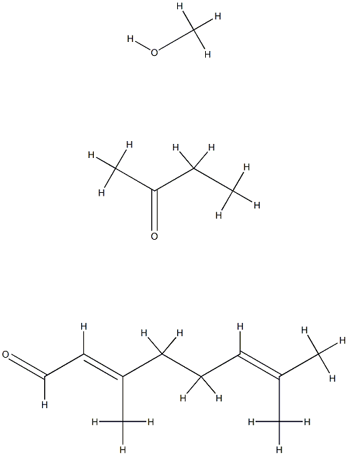 2,6-Octadienal, 3,7-dimethyl-, reaction products with Me Et ketone and methanol, by-products from, distn. residues Structure