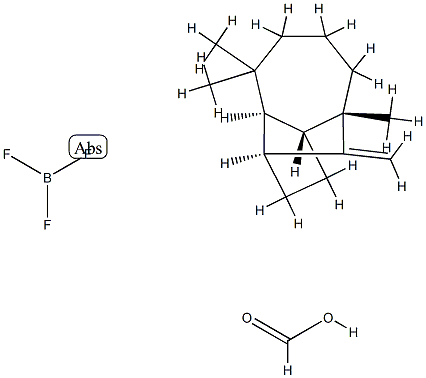 Formic acid, reaction products with boron trifluoride and [1S-(1alpha,3abeta,4alpha,8abeta)]-decahydro-4,8,8-trimethyl-9-methylene-1,4-methanoazulene  Structure