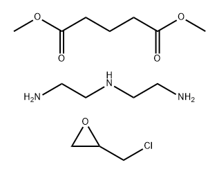 펜탄디오익산,디메틸에스테르,N-(2-아미노에틸)-1,2-에탄디아민및(클로로메틸)옥시란중합체 구조식 이미지