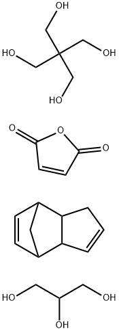 2,5-푸란디온,2,2-비스(히드록시메틸)-1,3-프로판디올,1,2,3-프로판트리올및3a,4,7,7a-테트라히드로-4,7-메타노-1H-인덴중합체 구조식 이미지