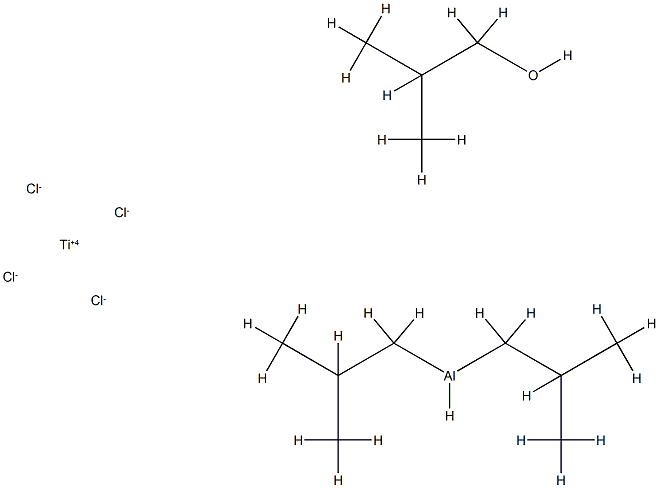 Aluminum, hydrobis(2-methylpropyl)-, reaction products with iso-Bu alc. and titanium tetrachloride Structure