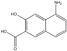 2-Naphthalenecarboxylicacid,5-amino-3-hydroxy-(9CI) 구조식 이미지