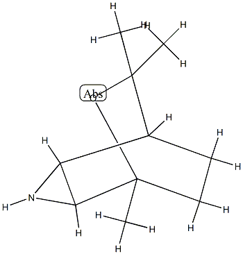 5,7,7-trimethyl-6-oxa-3-azatricyclo(3.2.2.0)nonane 구조식 이미지