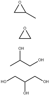 1,2,3-Propanetriol, polymer with methyloxirane, oxirane and 1,2-propanediol 구조식 이미지