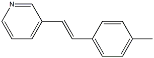 (E)-3-(2-(4-Methylphenyl)ethenylpyridine 구조식 이미지