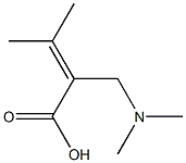 2-Butenoicacid,2-[(dimethylamino)methyl]-3-methyl-(9CI) Structure